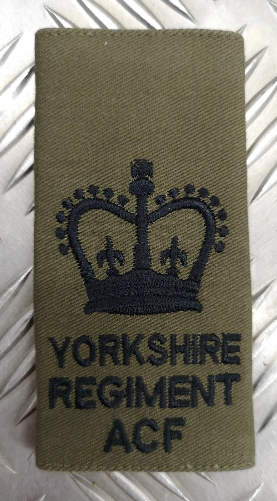 Genuine British Army Issue Green OD Yorkshire ACF Rank Slide Various Ranks