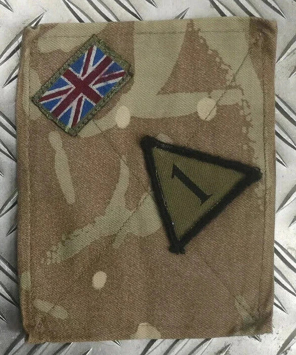 British Army TRF Patches on MTP Blanking Panels Various