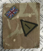 British Army TRF Patches on MTP Blanking Panels Various