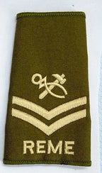 Royal Electrical & Mechanical Engineers REME Khaki Green Rank Slides