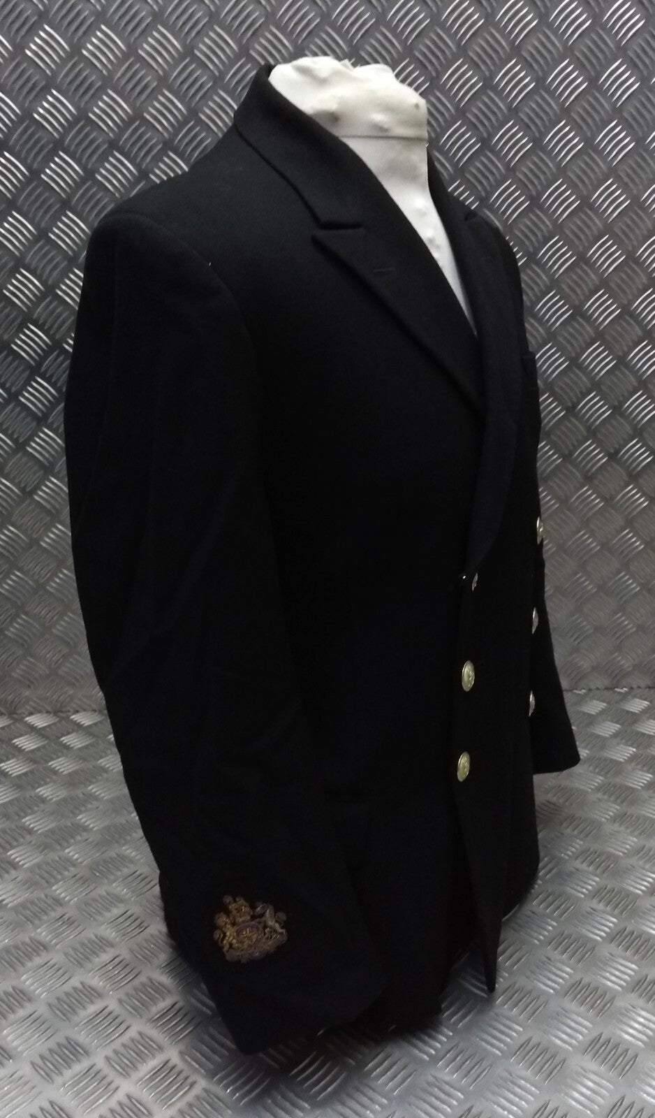 Royal Navy Warrant Officer Jacket 6 Gold Button Double Breasted Class 1 & 3 British Naval 41in Chest