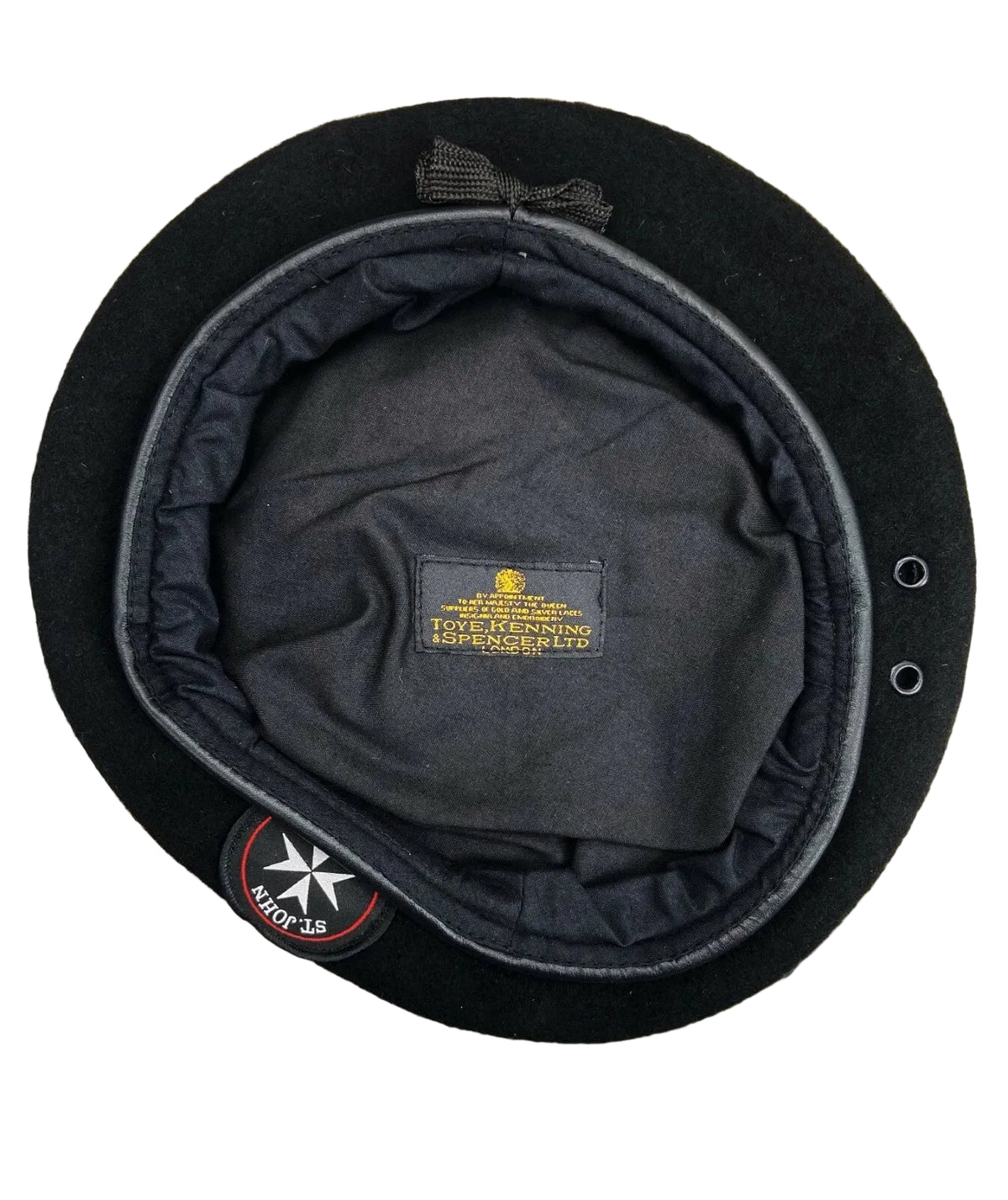 St John Beret Black British Made Wool Beret With Cadet Badge Assorted Sizes