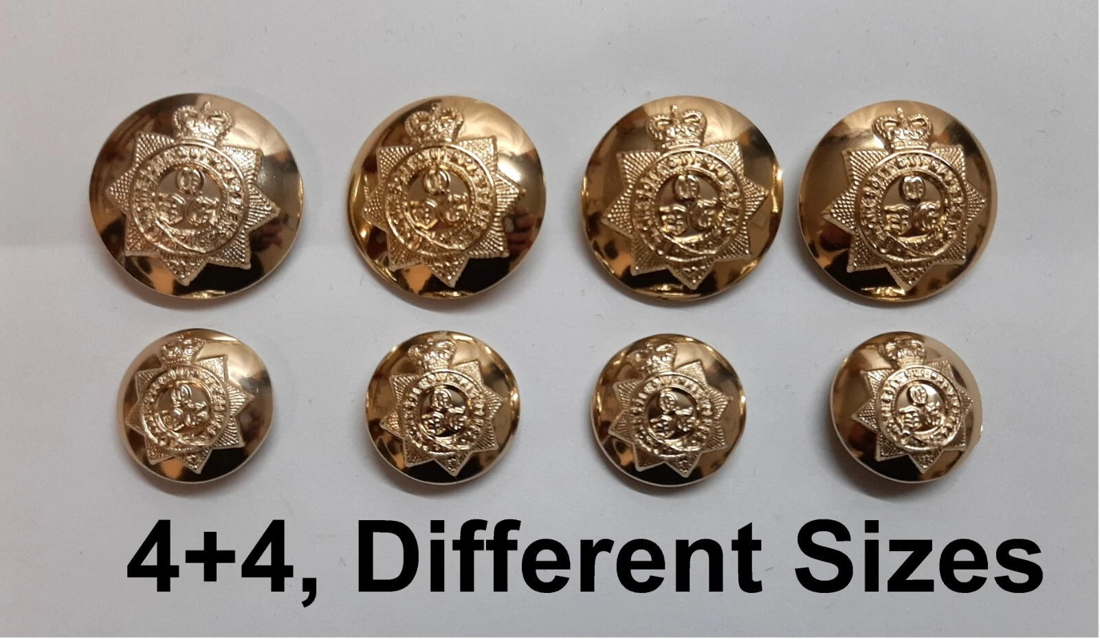 FAD No2 Button Set British Army for Service Dress Jackets and Old Pattern Tunics Assorted