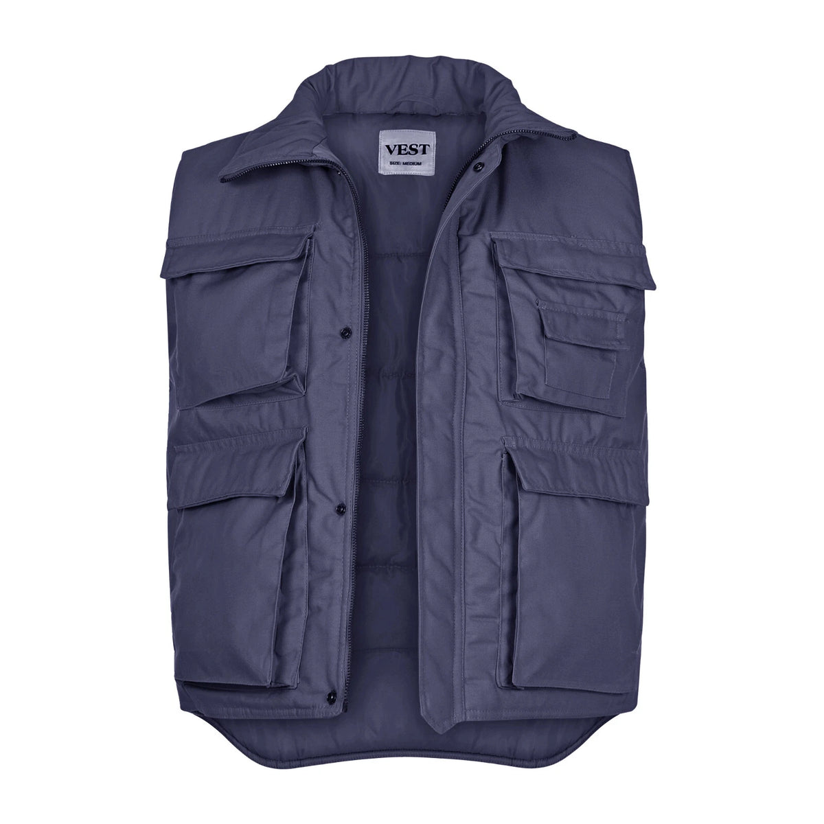 Bodywarmer Padded Gilet Action Vest Multi Pocket Assorted Colours