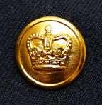 Royal Navy Officers Blue Jacket KHA 8 Royal Queen's Crown Buttons Lieutenant Cuff Curls 44in Chest