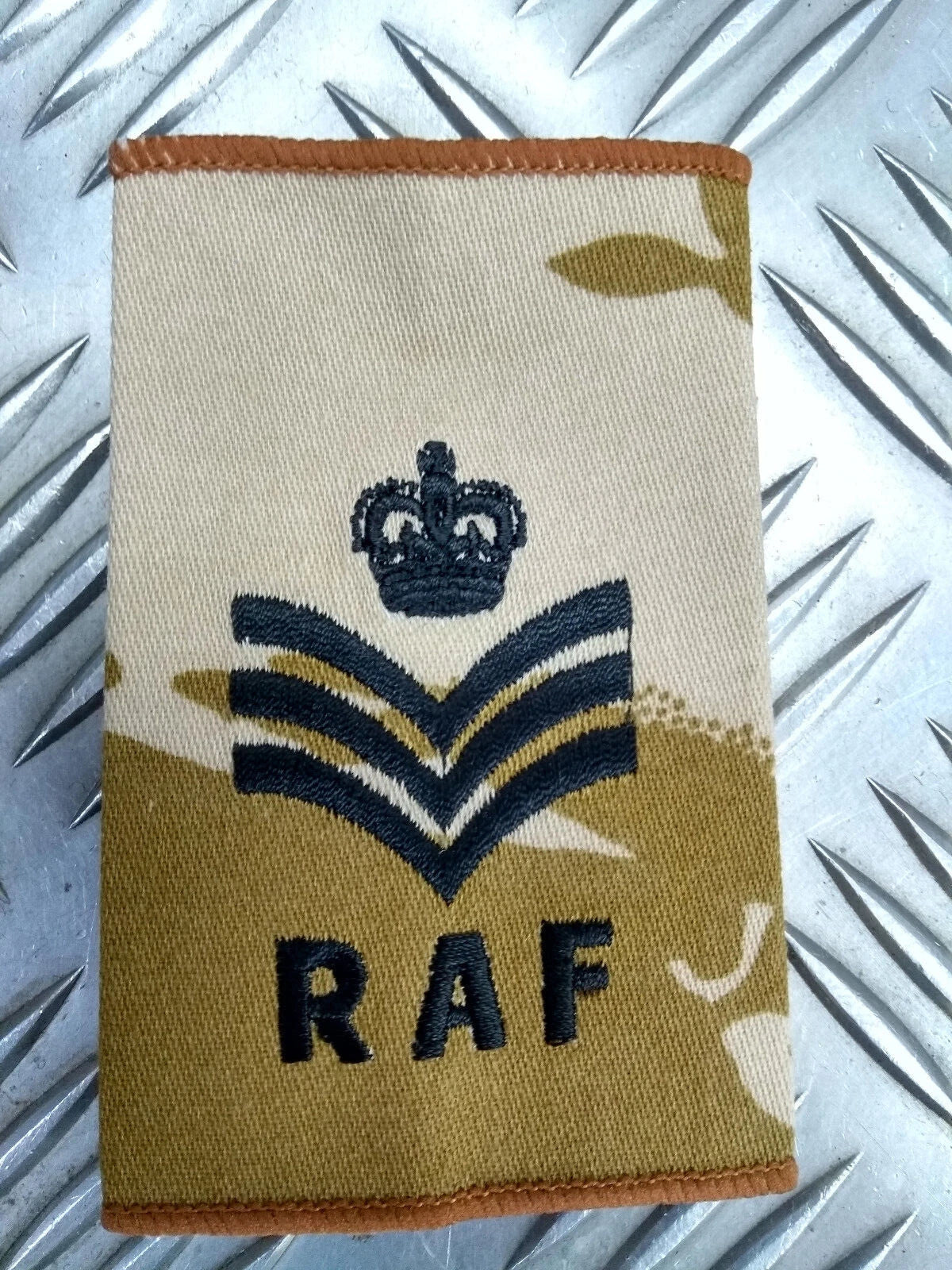 RAF Royal Air Force Slider Desert Camo Epaulettes Front Tab Slide Air Force