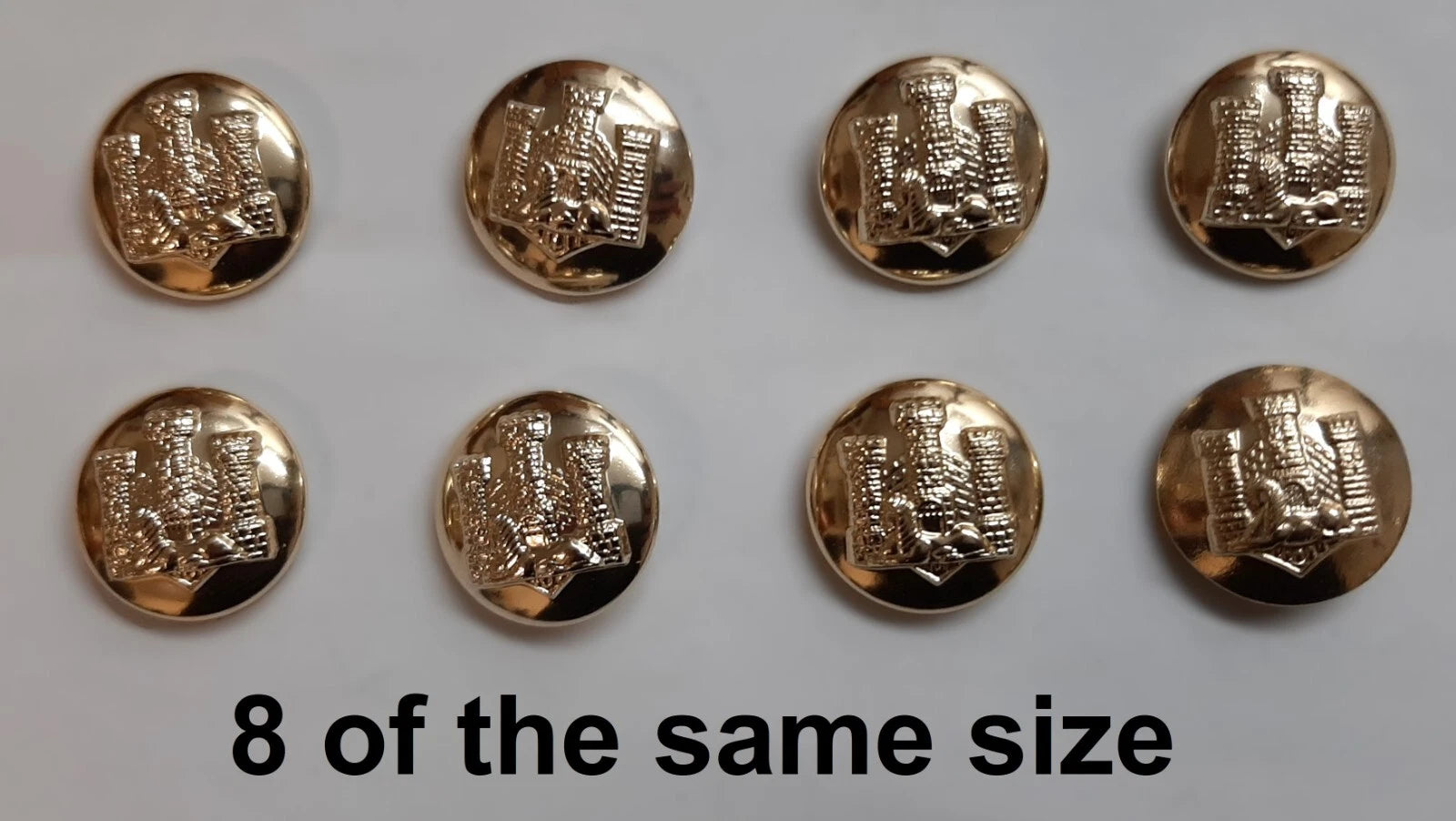 FAD No2 Button Set British Army for Service Dress Jackets and Old Pattern Tunics Assorted