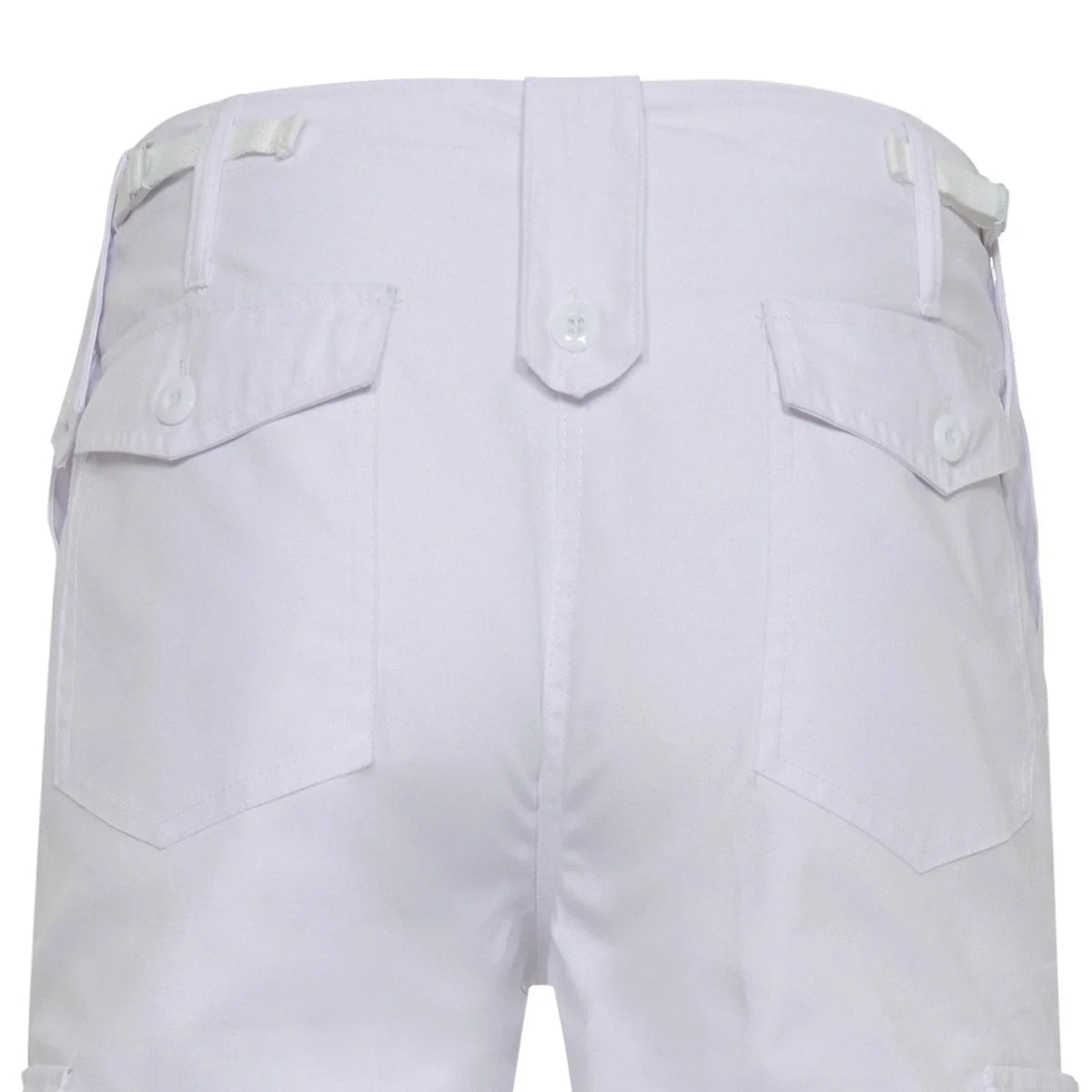White Cargo Trousers Military Style Combat / Field Army Pants Waist 36"