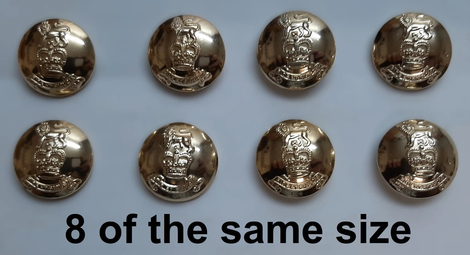 FAD No2 Button Set British Army for Service Dress Jackets and Old Pattern Tunics Assorted