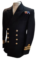 Royal Navy No1C Dress Jacket Lieutenant Commander Cuff Curls Diagonal Serge British Naval 96cm Regular