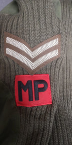 Green Crew Neck Pullover Commando Jumper with Sewn Badges British Army Issued