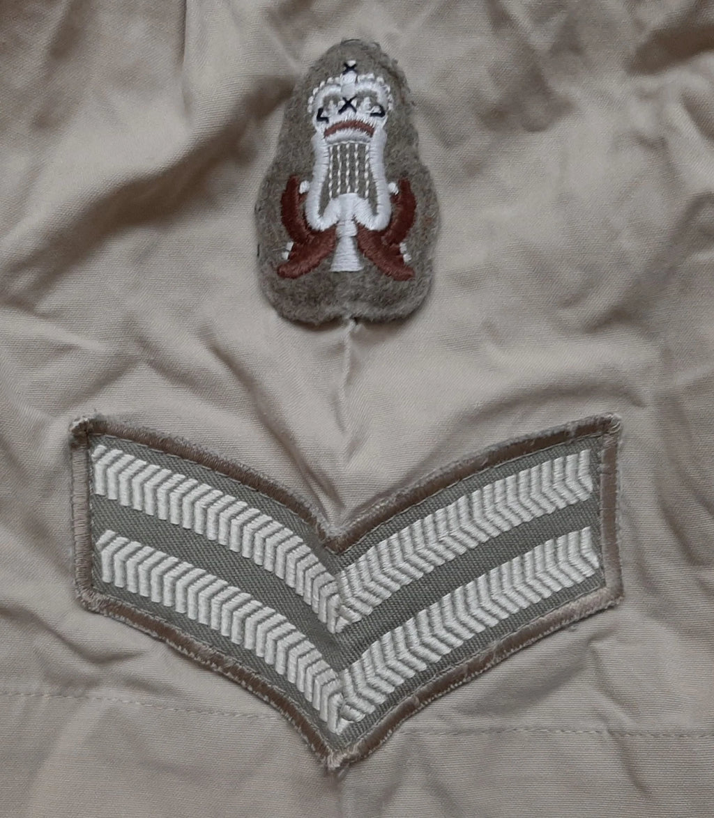 British Army FAD FAWN Shirt Blouse Woman's No2 Dress With Patches / Badges