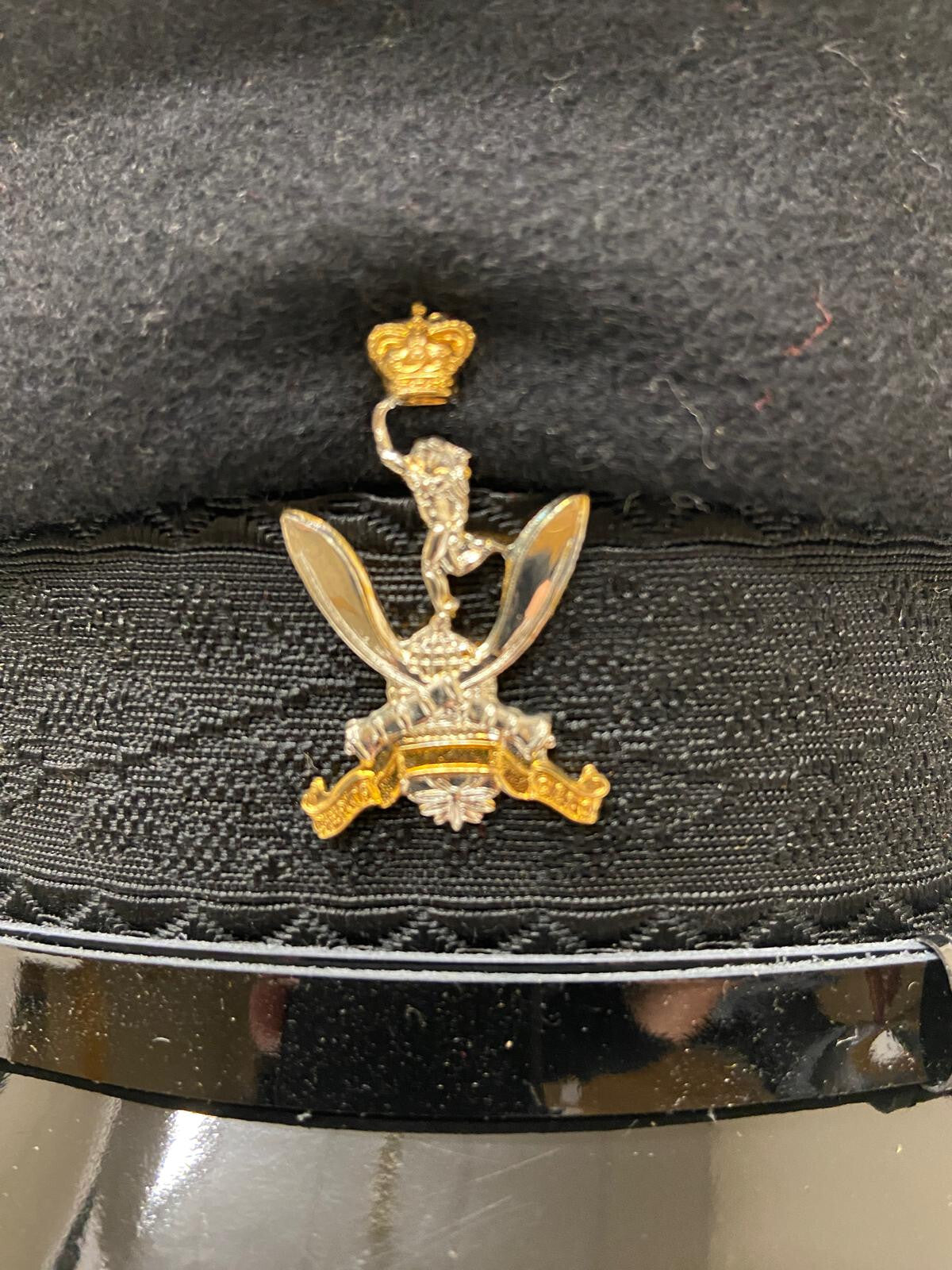 Gurkha Signals Female Officers No1 Dress Hat Cap with Badge & Buttons Goldings Unissued Size 56cm