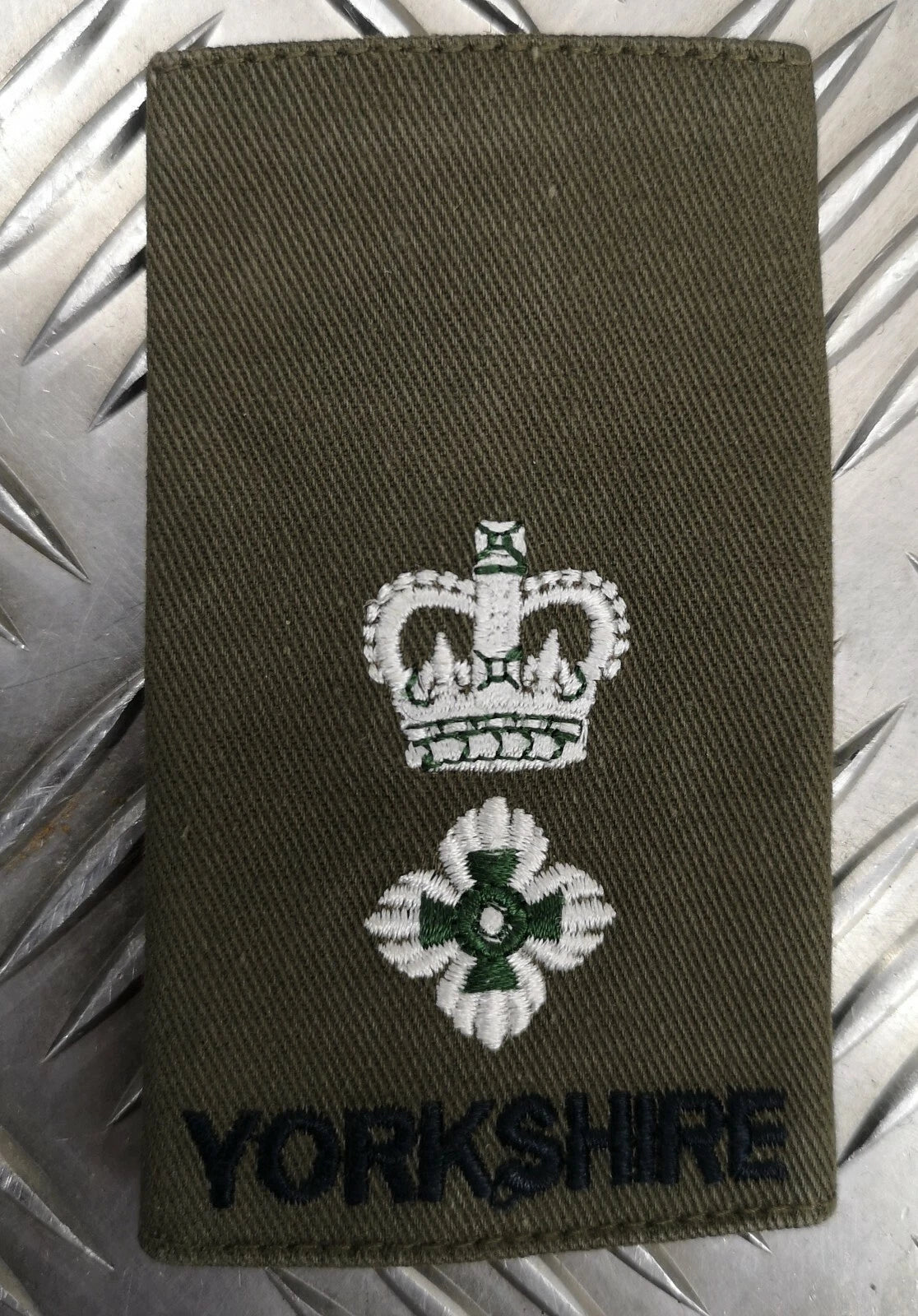 Yorkshire Rank Slide Olive Drab Green Various Ranks Available