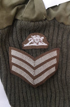 Green Crew Neck Pullover Commando Jumper with Sewn Badges British Army Issued