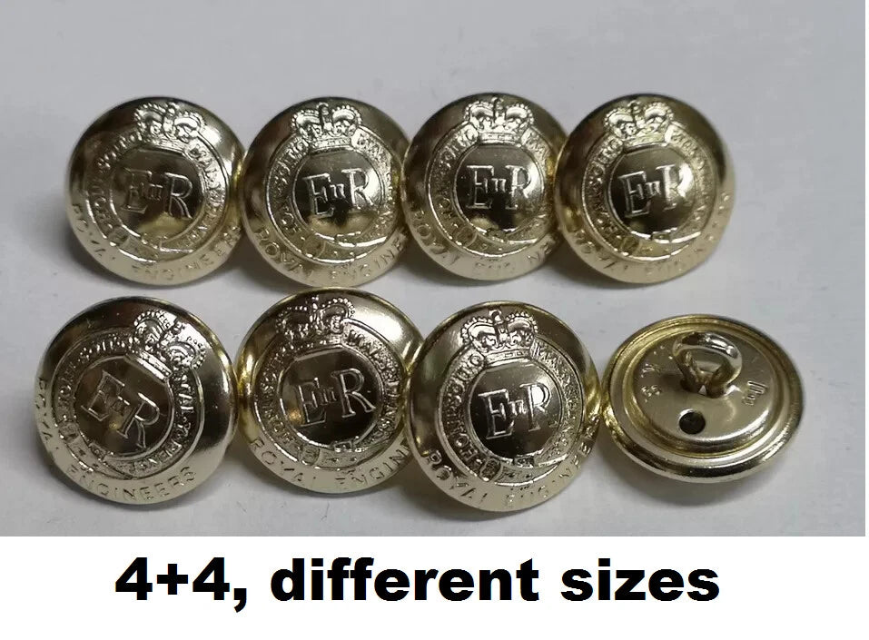 FAD No2 Button Set British Army for Service Dress Jackets and Old Pattern Tunics Assorted