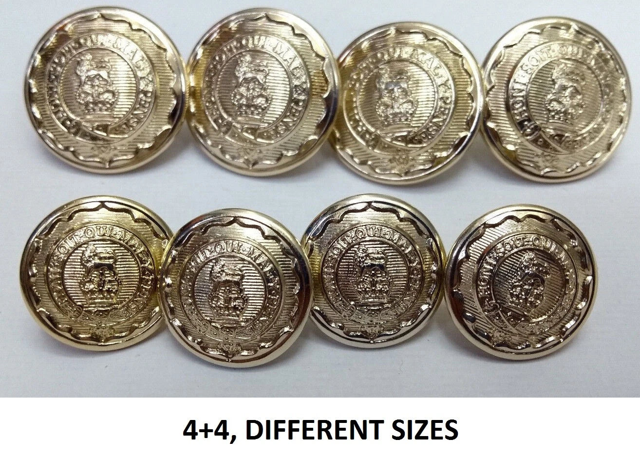 FAD No2 Button Set British Army for Service Dress Jackets and Old Pattern Tunics Assorted