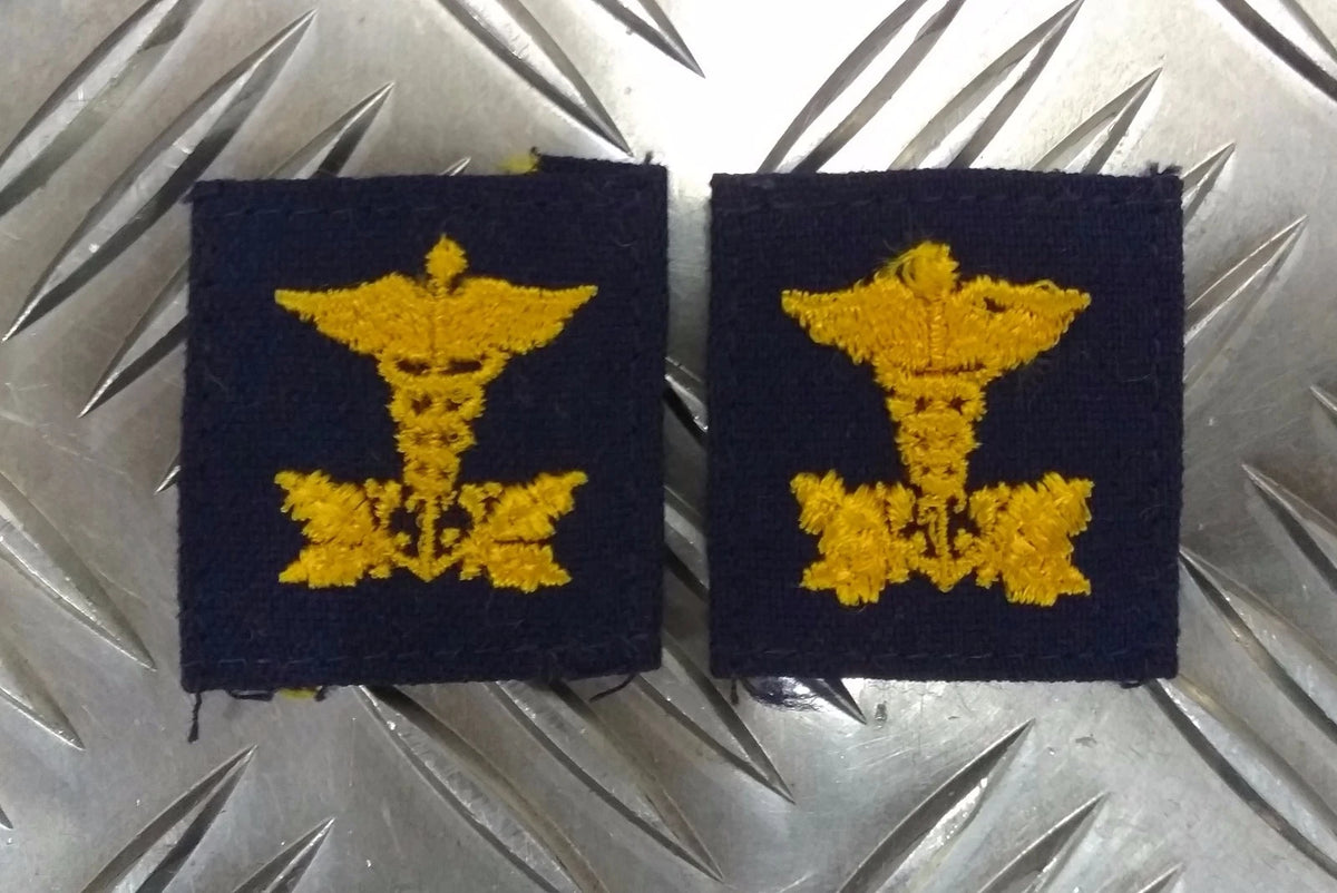 US NAVY NAVAL / Coastguard Style Collar Device Patches Assorted Insignia USN