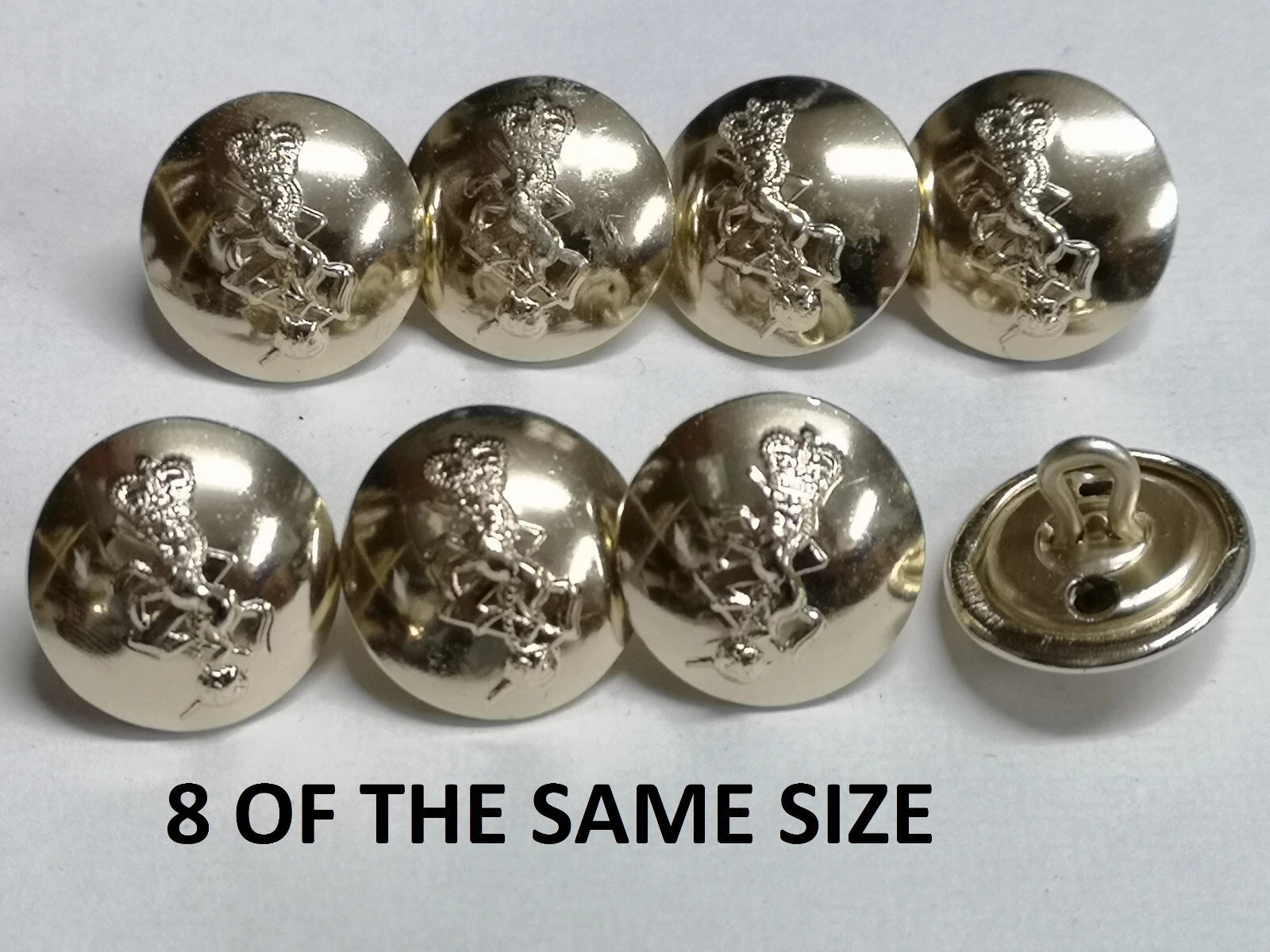 FAD No2 Button Set British Army for Service Dress Jackets and Old Pattern Tunics Assorted