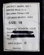 British Army Royals No1 Dress Jacket Blues Tunic Corporal PTI Other Ranks Old Pattern 40in Chest