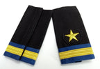 Air Force Shoulder Rank Slides Hook & Loop Epaulettes Gold Bar & Star British Made 1 Pair