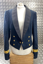 RAF Royal Air Force No5 Mess Dress Jacket Officers Mounted Raised Buttons Blue Grey 100cm Long