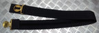 Bahrain National Guard Black Nylon Parade Belt with Obsolete Insignia Buckle British Made Max 42"