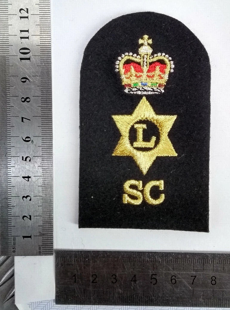 Royal Navy Logistics (L) Supply Chain (SC) Embroidered Qualification Patches
