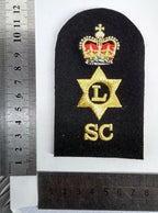 Royal Navy Logistics (L) Supply Chain (SC) Embroidered Qualification Patches