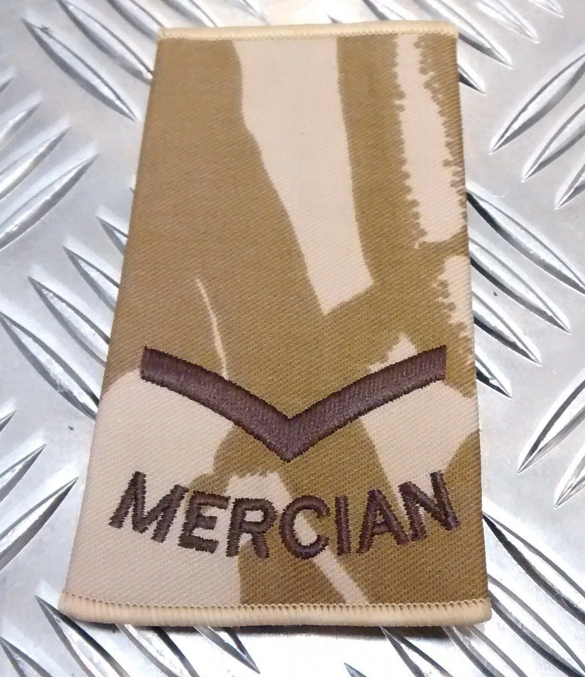Genuine British Army Desert Camo Mercian Rank Slide Various Ranks
