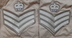 British Army No2 FAD Shirt Long Sleeve Fawn With Assorted Chevrons / Patches / Badges