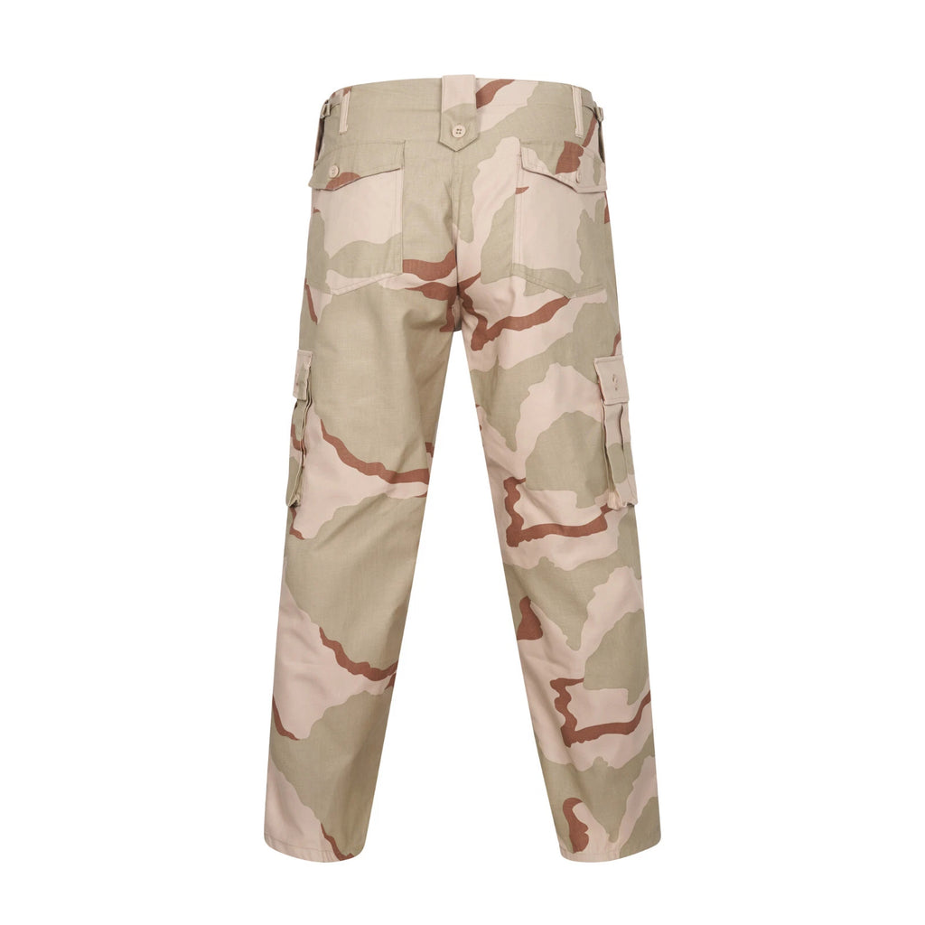 Desert Storm Trousers Tri-Colour Camo Pattern Military Style Combat / Field Army Pants