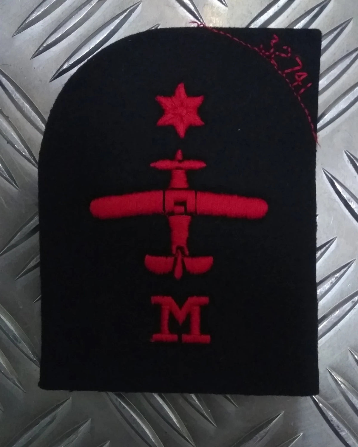 Royal Navy Red on Black Embroidered Assorted Branch Qualification Badges Various