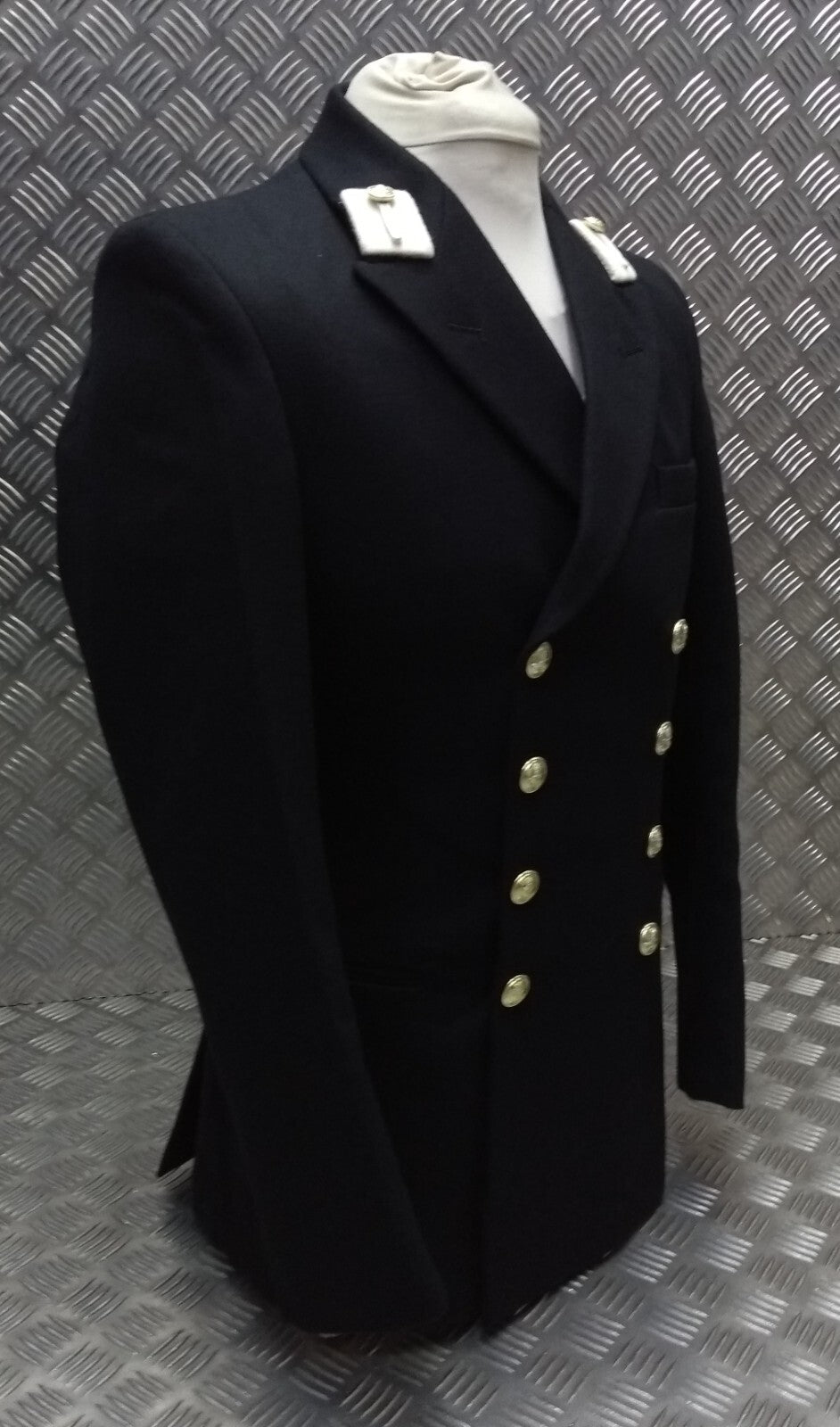 Royal Navy No1C Officers Dress Jacket Diagonal Serge 8 Button Double Breasted British Naval 100cm Regular