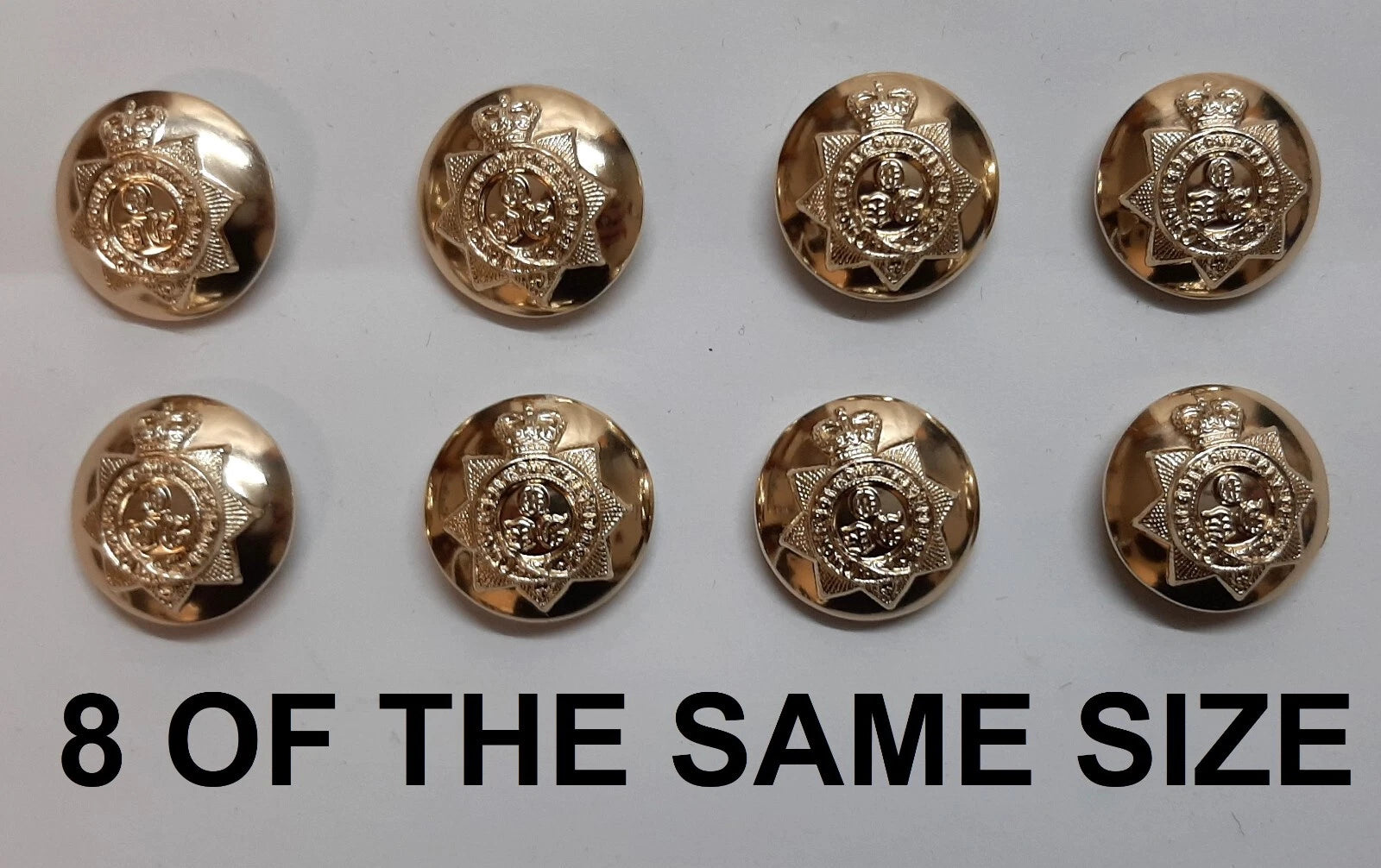 FAD No2 Button Set British Army for Service Dress Jackets and Old Pattern Tunics Assorted