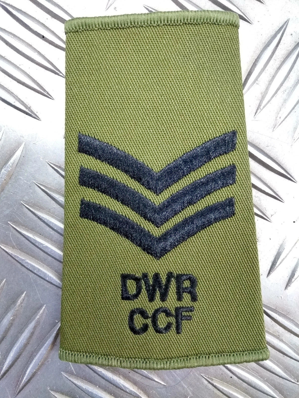 Duke of Wellington's Regiment DWR CCF OD Green Rank Slides British Army