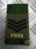 Genuine British Army PWRR Princess of Wales' Royal Regiment Rank Slide Assorted