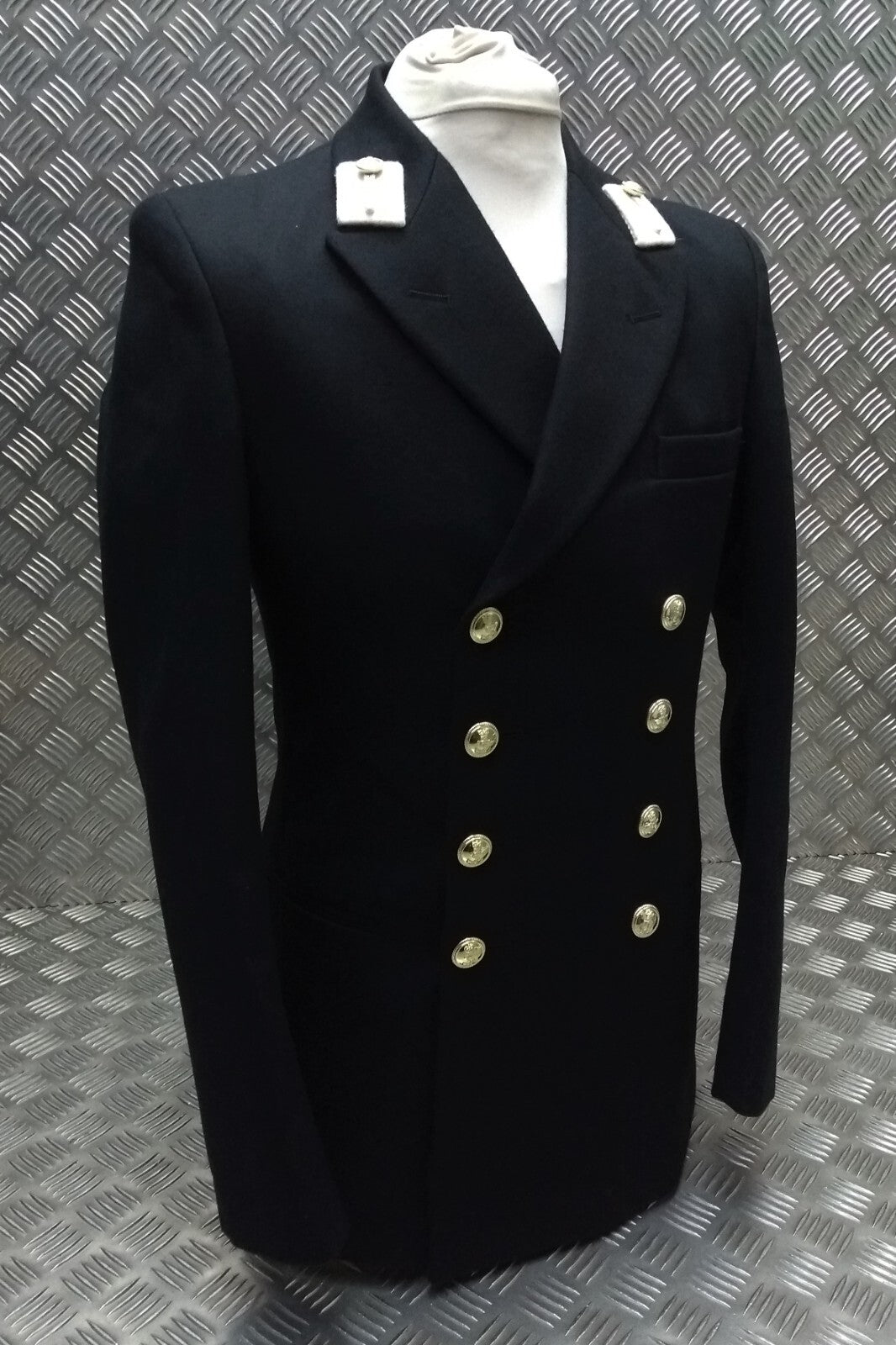 Royal Navy No1C Officers Dress Jacket Diagonal Serge 8 Button Double Breasted British Naval 100cm Regular