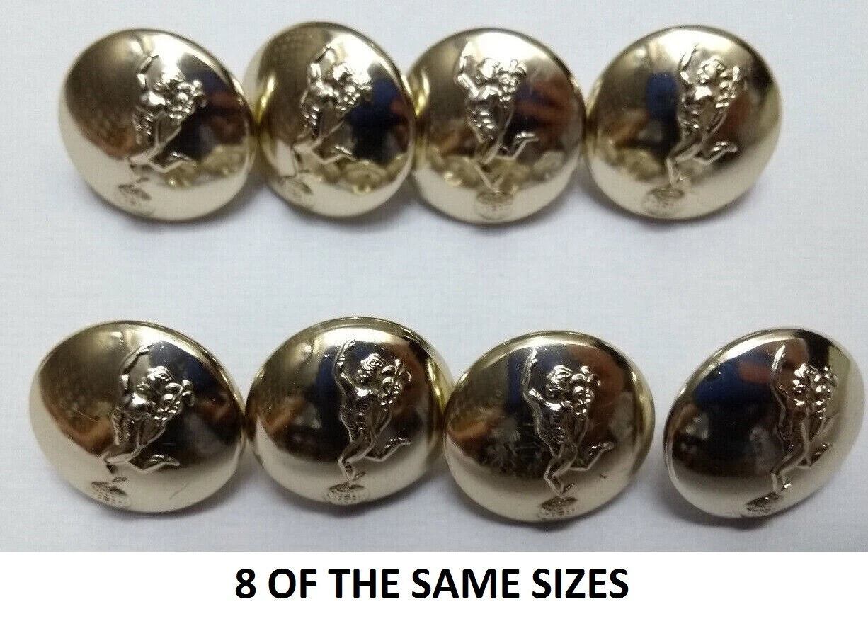 FAD No2 Button Set British Army for Service Dress Jackets and Old Pattern Tunics Assorted