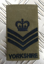 Yorkshire Rank Slide Olive Drab Green Various Ranks Available