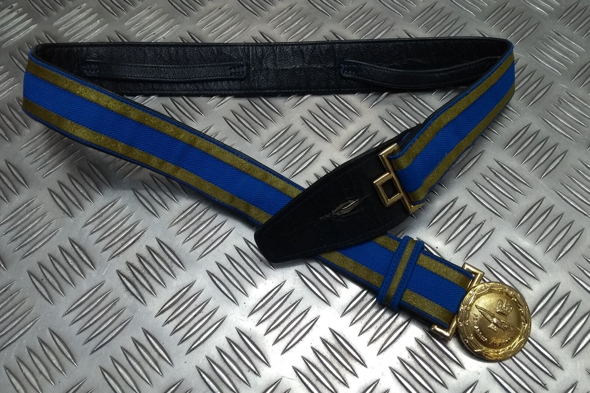 RAF Royal Air Force Officers Ceremonial Belt Per Ardua Ad Astra Buckle No Slings 32"-36" GST832