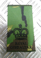 Genuine British Army Royal Gibraltar Regiment Rank Slide Various Colours Ranks