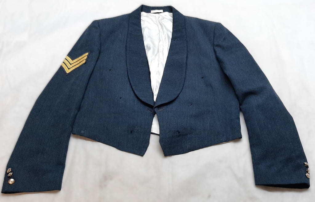 RAF Royal Air Force Mess Dress Jacket Sergeant Rank No Front Buttons Used with Defects 43in Chest