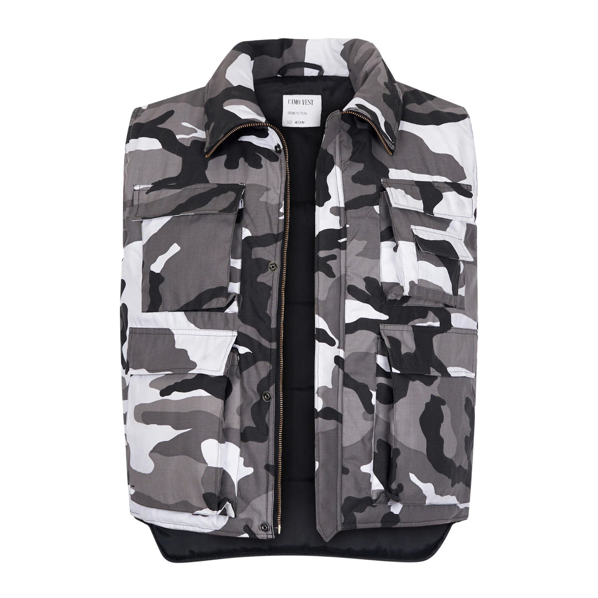 Bodywarmer Padded Gilet Action Vest Multi Pocket Assorted Colours
