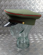 Ugandan Army Officers Peaked Cap 2nd Lt to Captain Ceremonial Parade Dress Hat Light Green 52cm - NEW