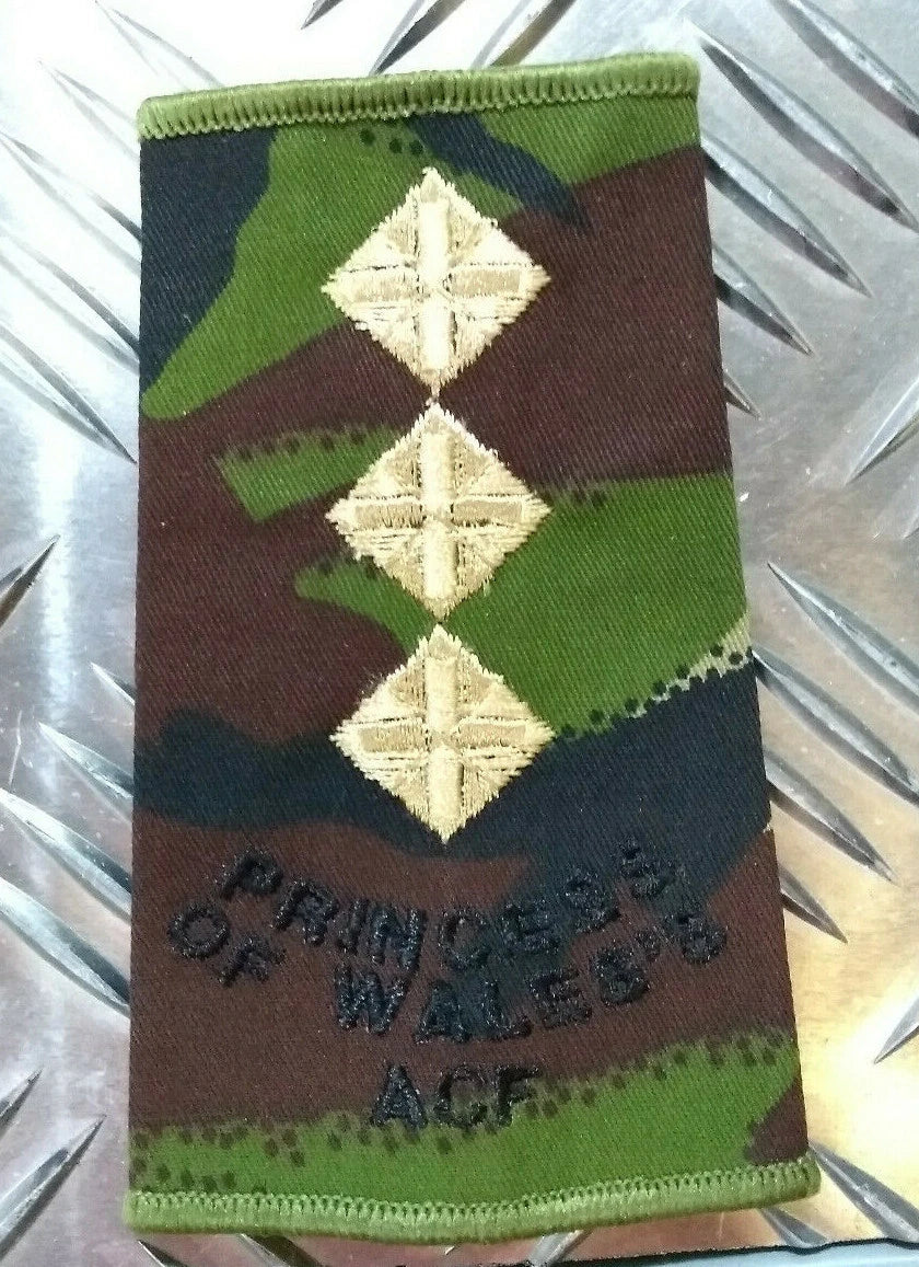 PWRR Rank Slide Woodland DPM Camo Princess of Wales's ACF British Army Assorted