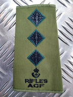 Green OD Rifles Rank Slide Various Ranks Genuine British Army Issue