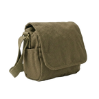Canvas Shoulder Bag Mini Small Effects Haversack Assorted Colours