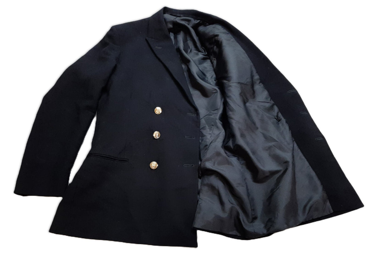 Royal Navy No1B Dress Jacket Class 1 6 Button Double Bar British Naval Mans 108cm Long