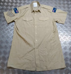 RLC Royal Logistic Corps No2 Shirt Short Sleeve with Sergeant Chevrons & TRF Badges Collar 40cm
